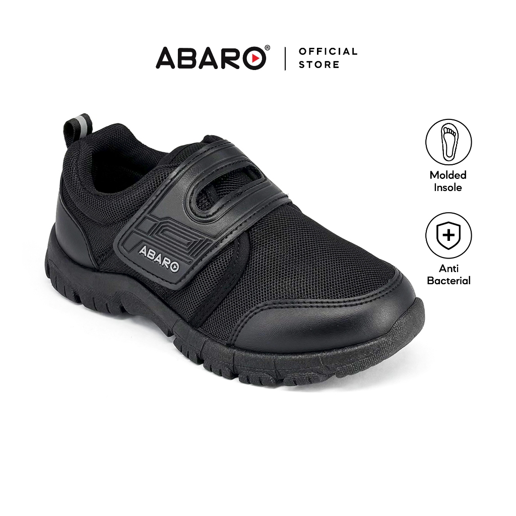 [Online Special–Limited Sizes] ABARO 2399 x CANGGIH 2399AC 2339 Black School Shoes Unisex /Breathable Mesh/Kasut Sekolah