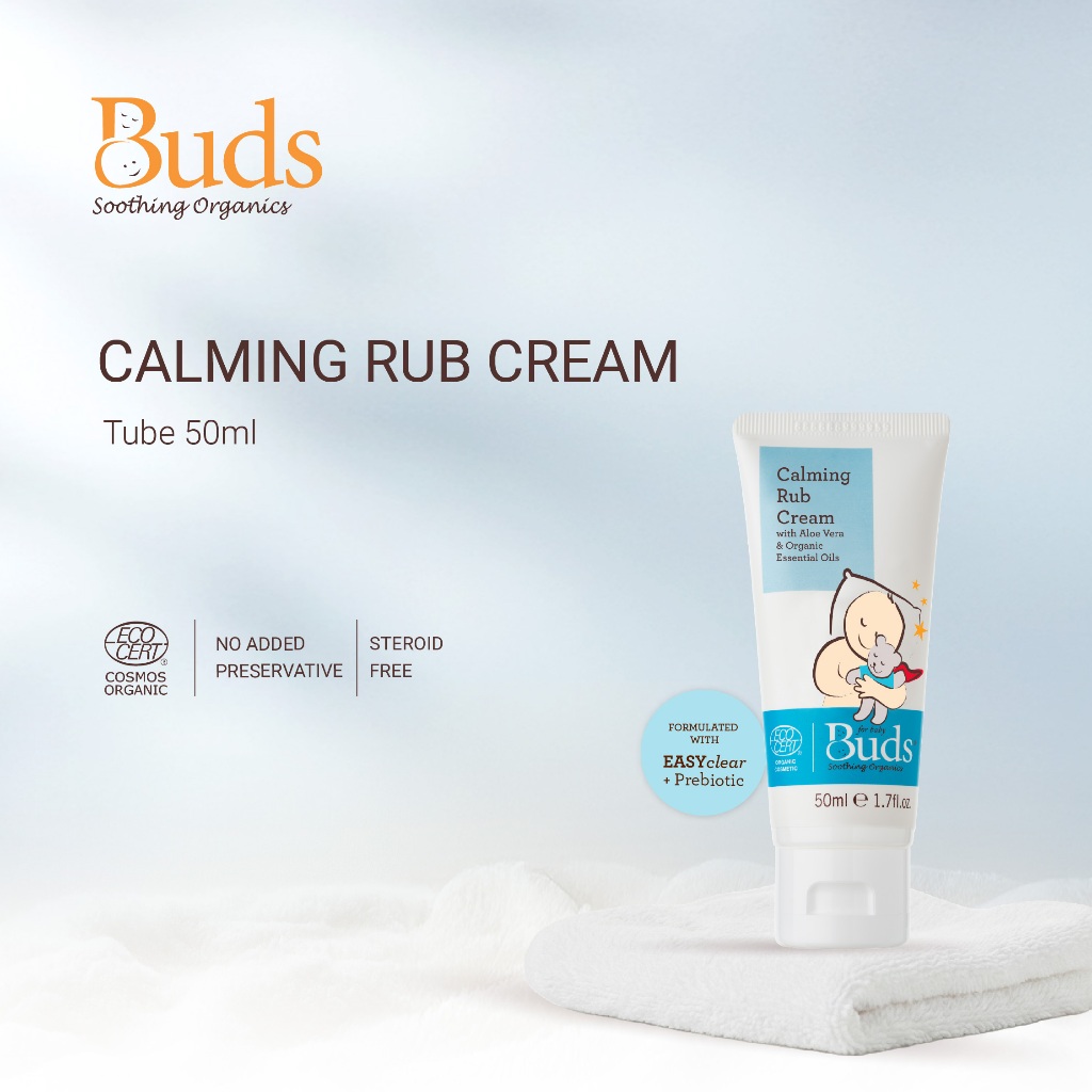 Buds Organics BSO Calming Rub Cream Tube (50ml)