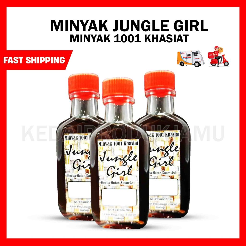 Minyak 1001 Khasiat Jungle Girl (Original + Hologram) Original hq ada holo