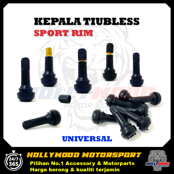 KEPALA TIUBLESS SPORT RIM / TUBELESS VALVE RUBBER ORIGINAL