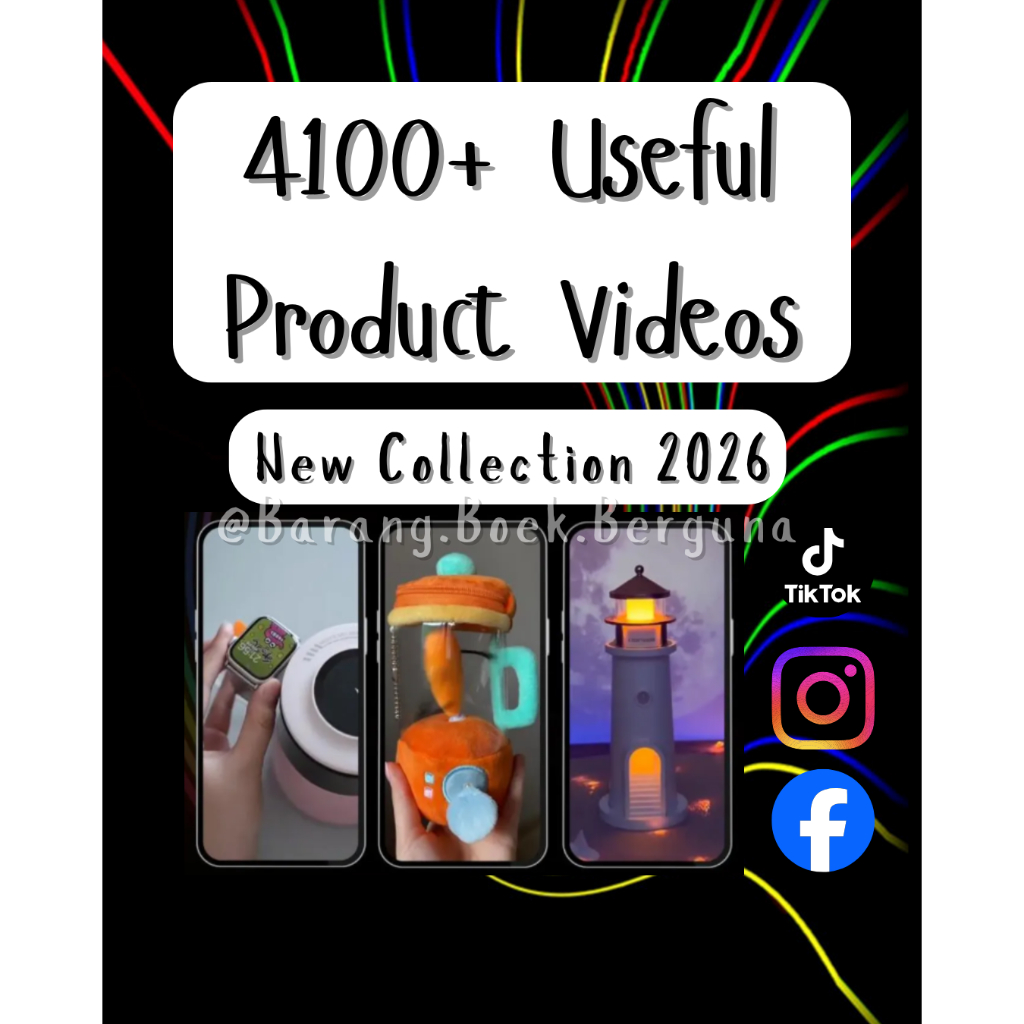 4100+ Useful Product Videos (New Collection 2026) for Affiliate Marketing (Shopee/Tiktok), Social Media Video Content