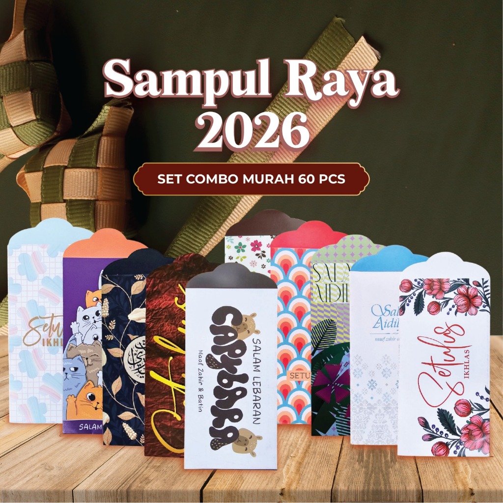 [60 PCS] Sampul Raya Murah!! Design Terkini!(3,000,000+ SOLD!) (Viral 2026)