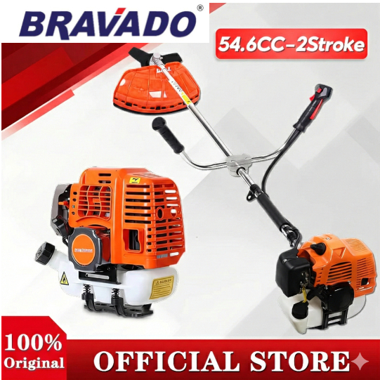 BRAVADO/WISEN Mesin Potong Rumput Straight Shaft Heavy Duty 2/4 Stroke Brush Cutter Gasoline Cutter Lawn Mower 割草機汽油