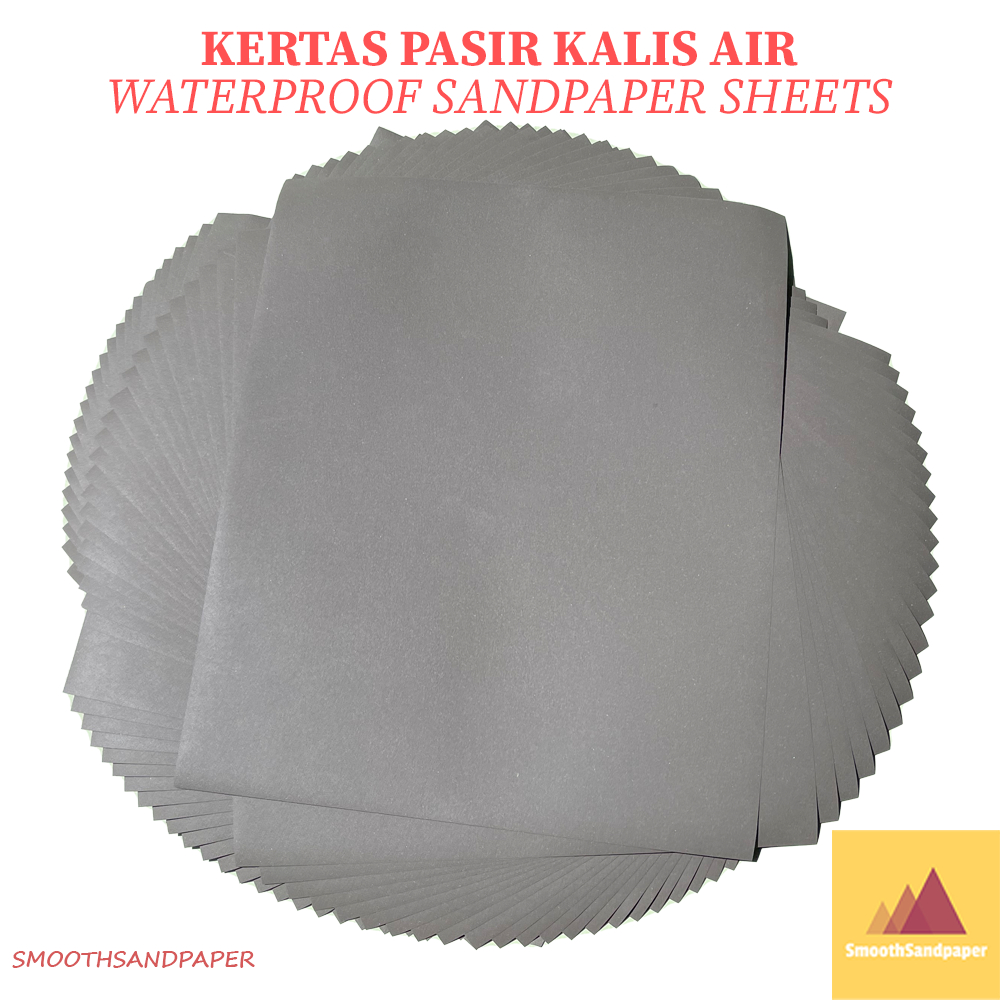 [Ready Stock] Waterproof Sandpaper 9"x11" P060-P2000 | Kertas Pasir Cat Kereta, Kayu, Logam | 防水砂纸 汽车木工 image 2