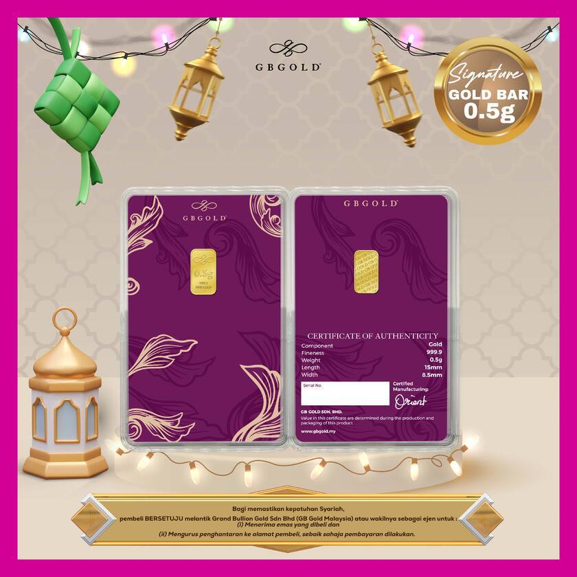 GB GOLD Signature GoldBar 0.5g (Emas 999.9)