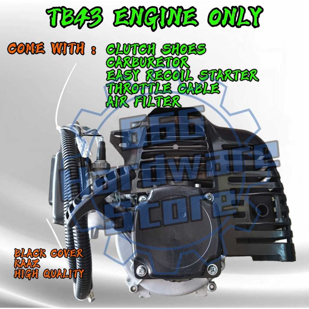 (43 ENGINE ONLY) Brush Cutter TB43 Engine Only / Mesin Potong Rumput TB43 TL43 Enjin Sahaja [HEAVY DUTY] Tahan Lasak