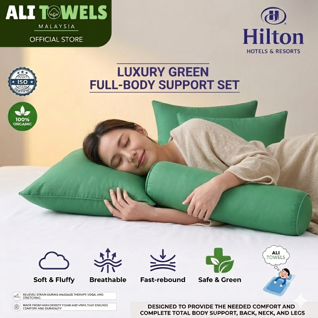 AT Bantal 1KG Hotel Hilton Sleeping Pillow Comfortable Sleeping Pillow Cotton Pillow Bantal Tidur 枕头