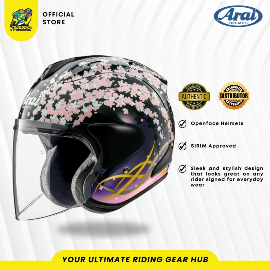(OPEN FACE) ARAI VZ RAM YOIZAKURA (LIMITED EDITION)