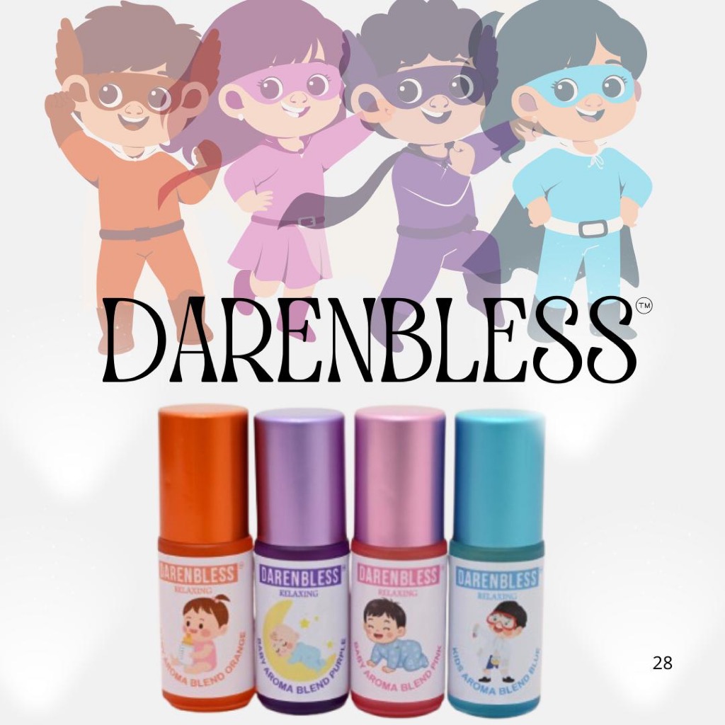 (NEW PACKAGING DARENBLESS AROMA BLEND OIL UNTUK BAYI DAN KANAK-KANAK)" selera makan,tido lena, tantrum,anak sihat"