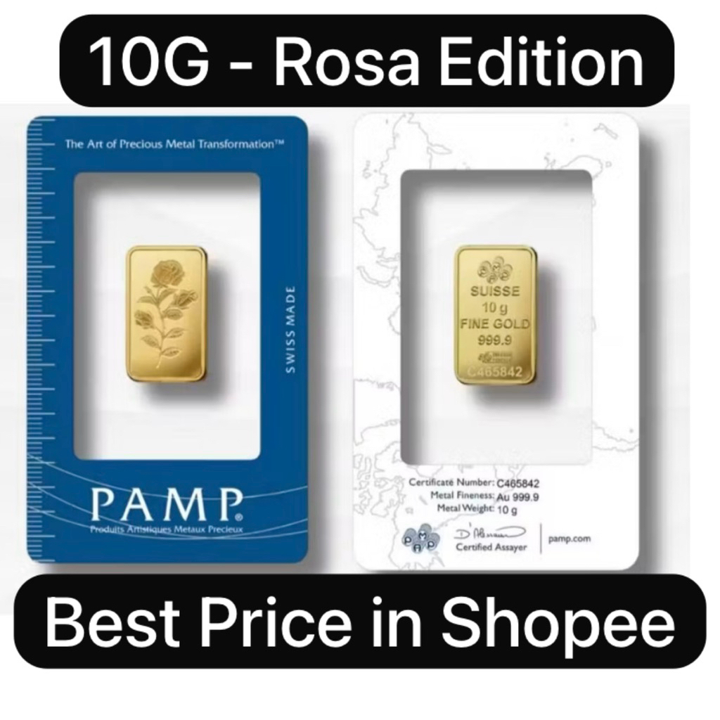 PAMP SUISSE - Gold Bar 10G 999.9 Pure Gold Rosa Edition