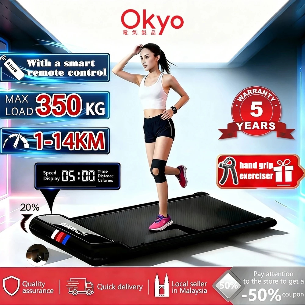 OKYO Walking Treadmill Walking Pad Running Smart Walking Pad Fitness Walking Machine Ultra-Thin Indo