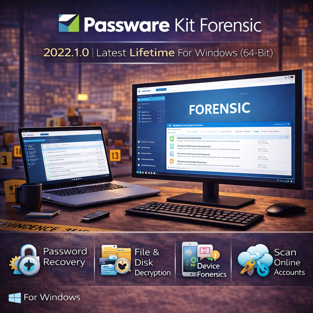 Passware Kit Forensic 2022.1.0 Lifetime For Windows 64-Bit | Password Recovery Forensic Tool