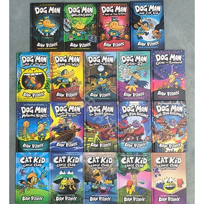 [Littlebookz] Dog Man Dogman English Graphic Novel Kids Children Comic Book Hardcover Ready Stock Big Jim Believes New
