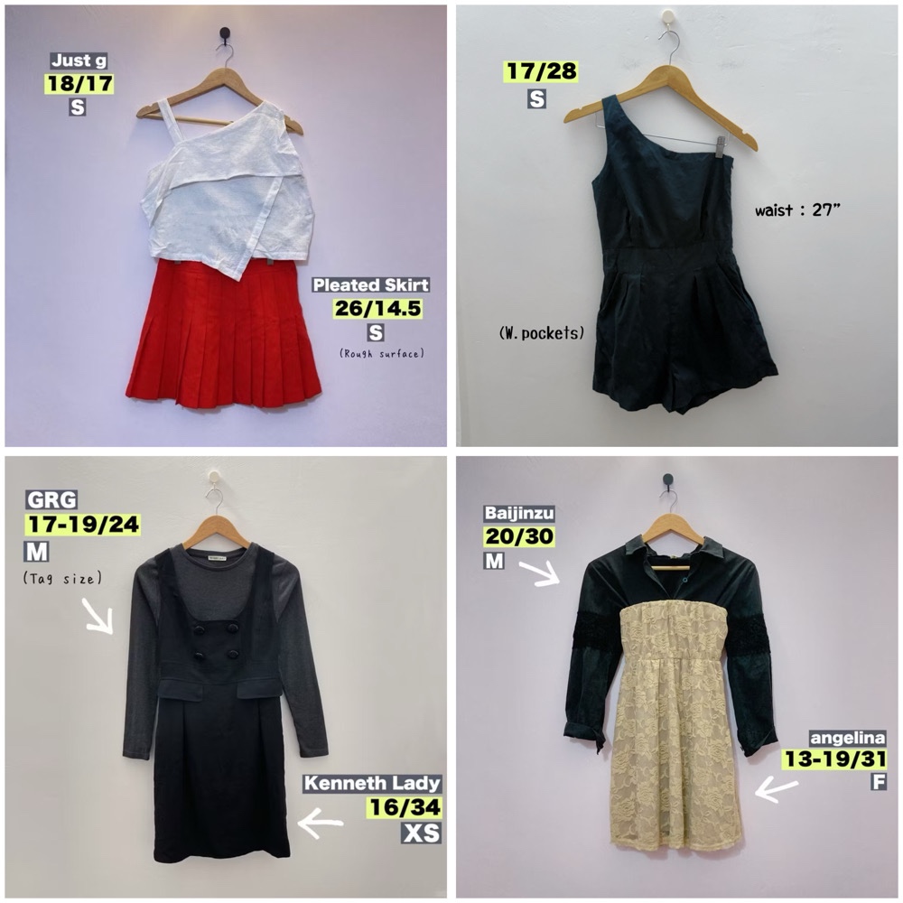Ready Stock Preloved Jumpsuit / Overalls Strap Dress / Jumpskirt Playsuit / Romper Women 🔥🔥