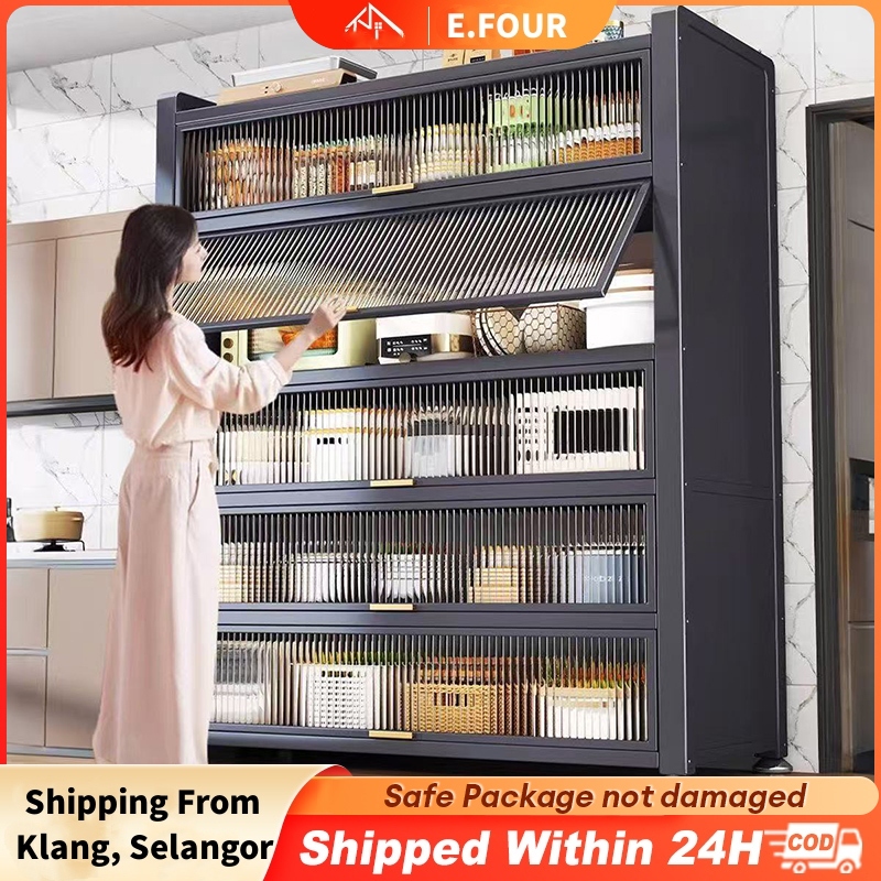 Cabinet rack Kitchen Dapur Storage Rak pinggan Mangkuk Bertutup Microwave Oven Rack Organizer Shelf