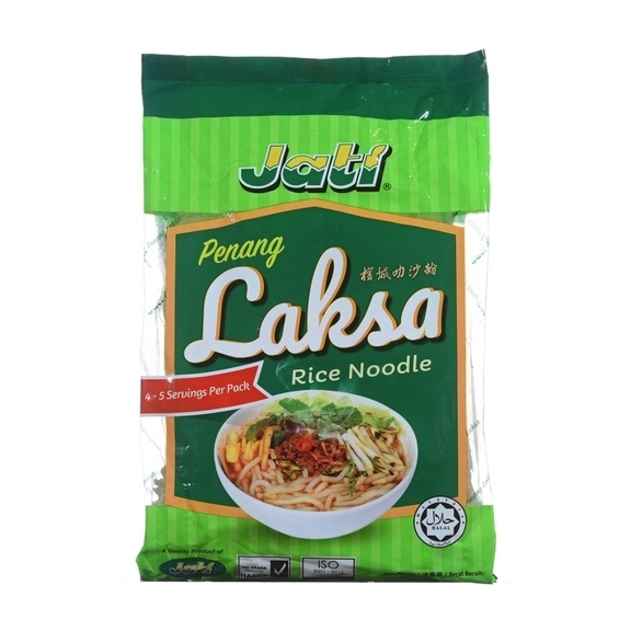 JATI Penang Laksa Rice Noodle 450g HALAL Rice Noodle for Asam Laksa by PenangToGo