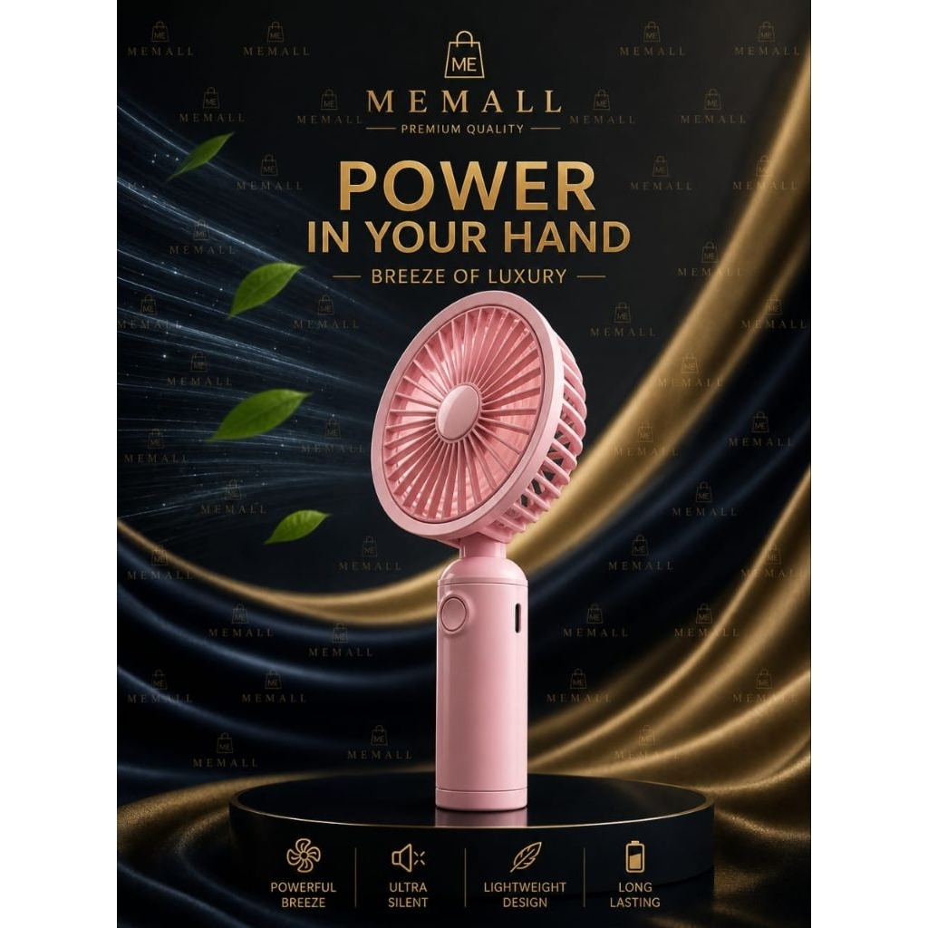 USB Fan Mini Portable USB Mini Kipas Cooling Strong Wind Rechargeable Handheld Kipas Mini With Phone Stand