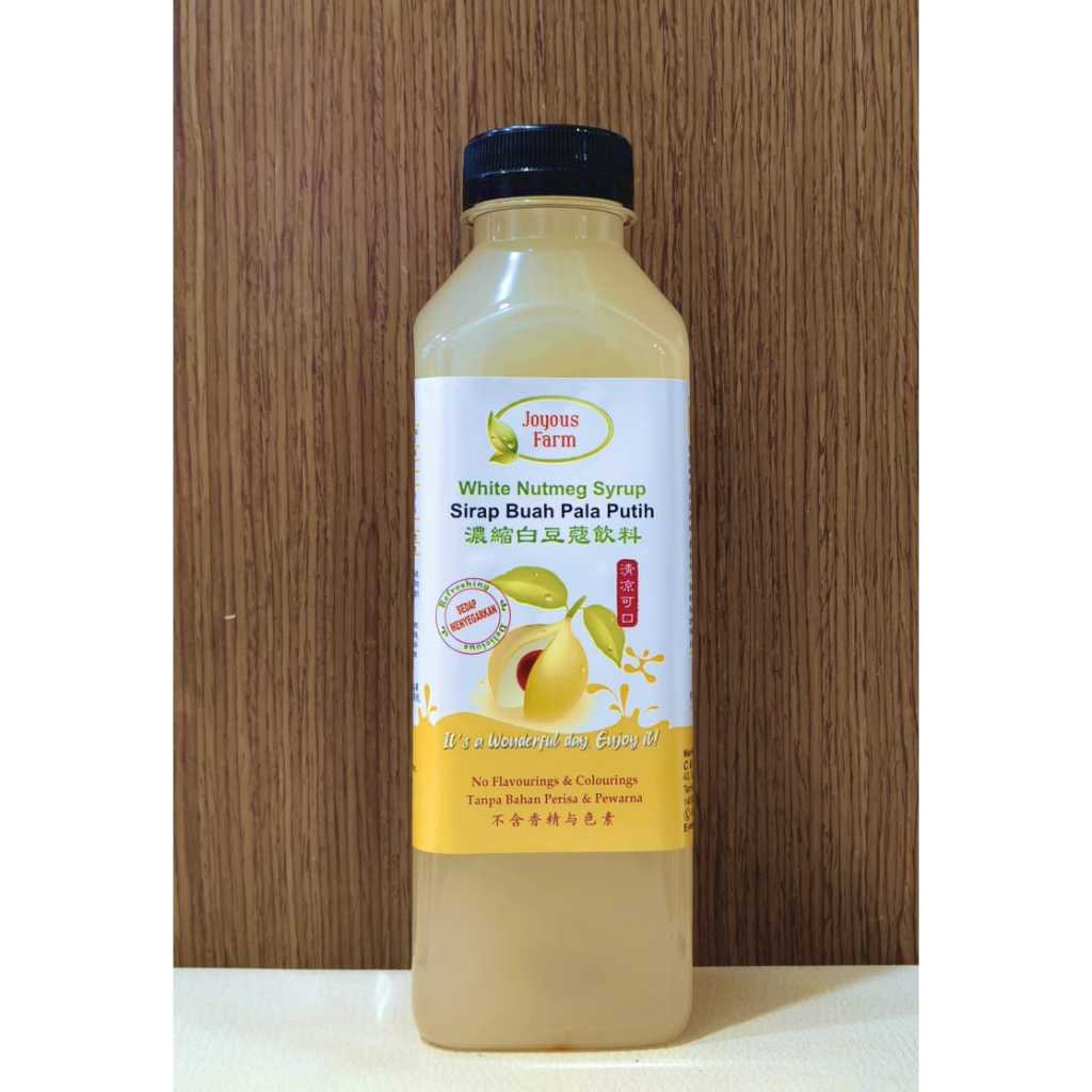 Penang Joyous Farm White Nutmeg Syrup / Sirap Buah Pala Putih 槟城白荳蔻汁