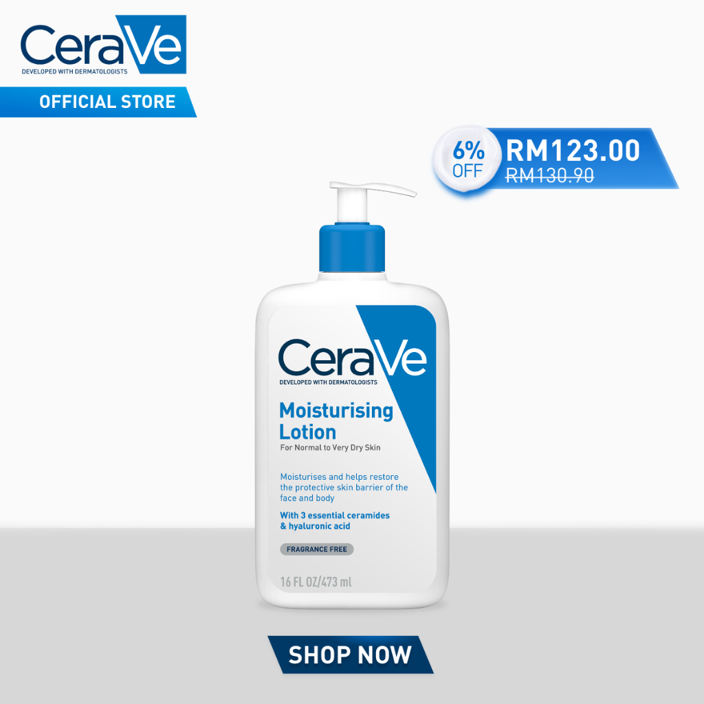 CeraVe Daily Moisturising Lotion (88ml | 236ml | 473ml | Twin Pack 473ml x2)