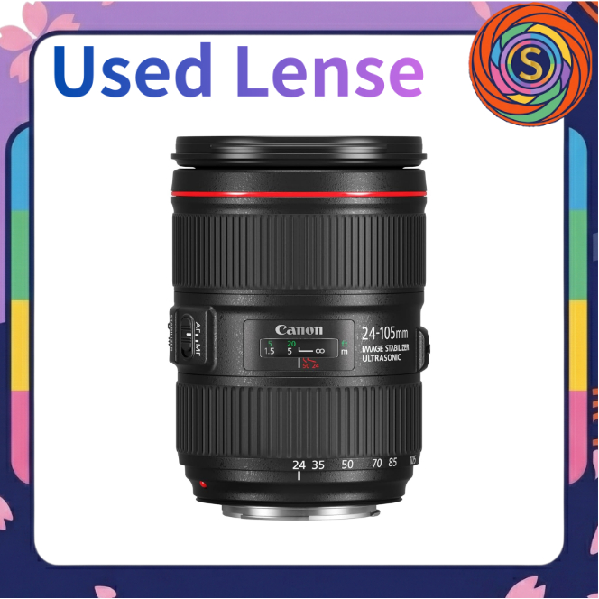 【Secondhand】Canon EF 24-105mm F4L IS II USM Standard Zoom Lens EF-mount Full Frame DSLR used pre-loved