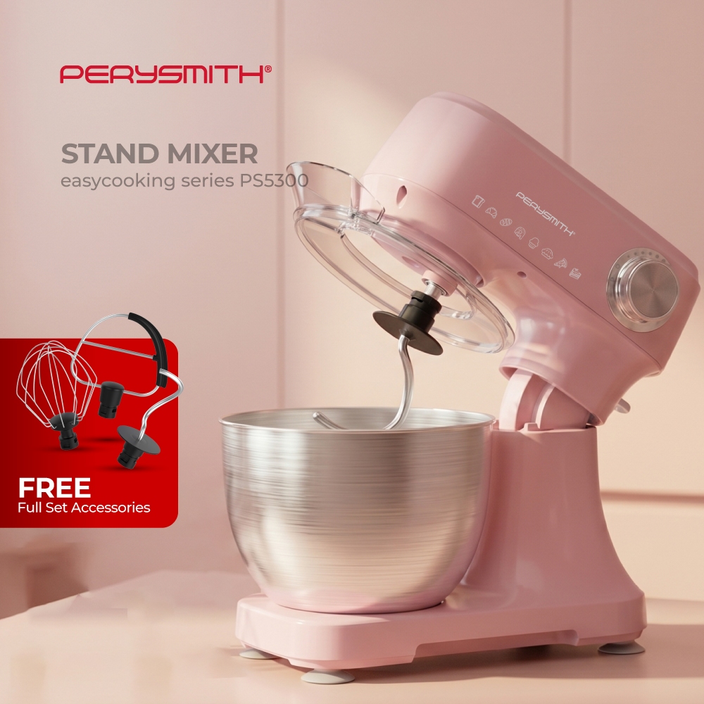 PerySmith PS5300 4L Stand Mixer EasyCooking Series (Mesin Adun | mixer cake | dough mixer | mesin uli tepung doh)