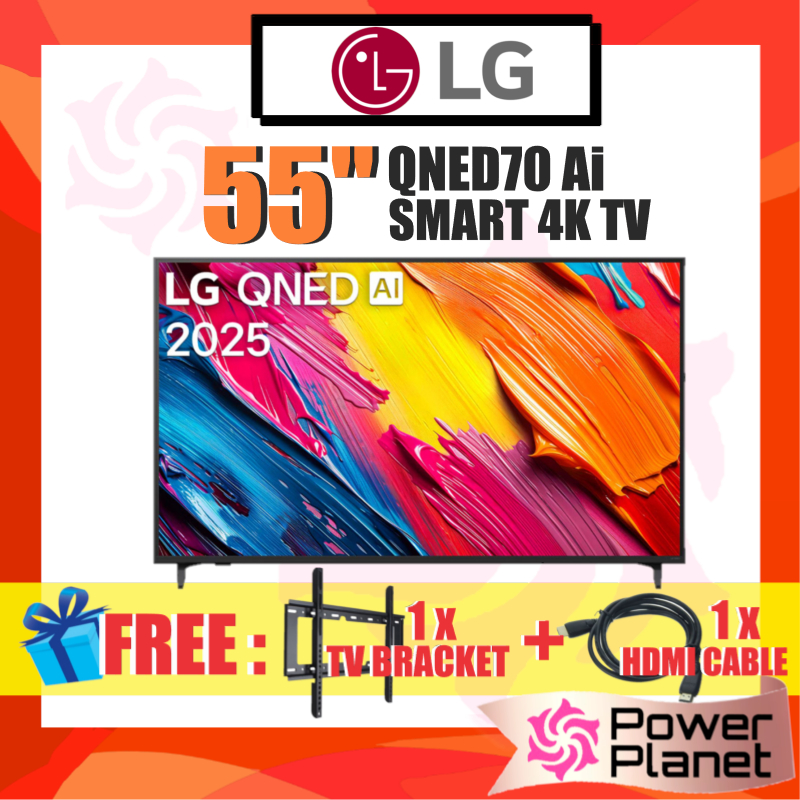 [FREE GIFT] LG 55" 4K UHD Ai Smart QNED TV 55QNED70ASA | 65" 65QNED70ASA | QNED80 55QNED80ASA  | QNED86 55QNED86ASA