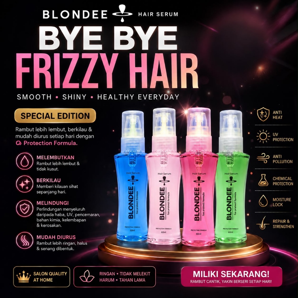 Borong [ % ] Serum Rambut / Hair Serum / Minyak Rambut / Hair Mist / Keratin Spray