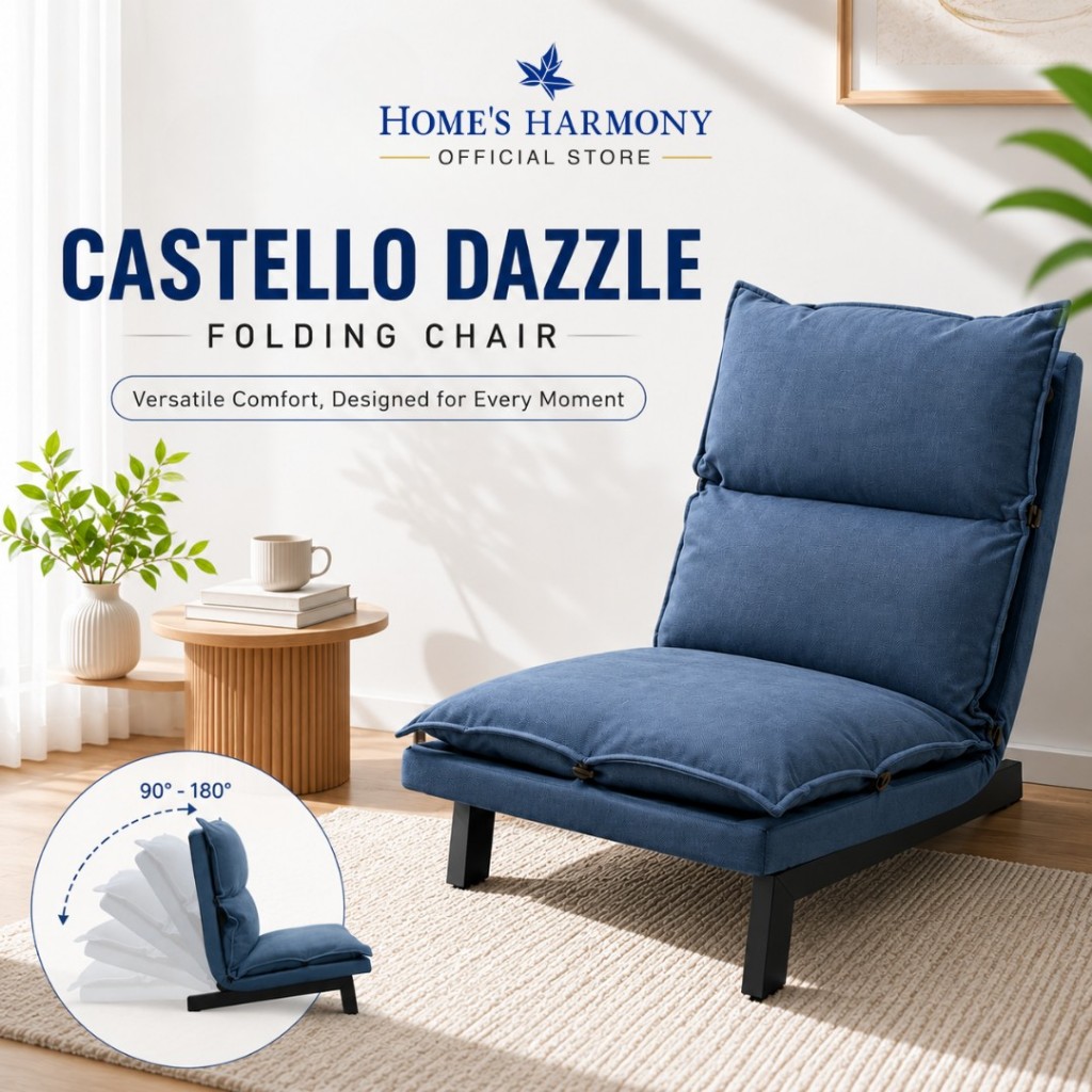Home's Harmony Castello Dazzle Folding Chair space saving chair kerusi mudah alih
