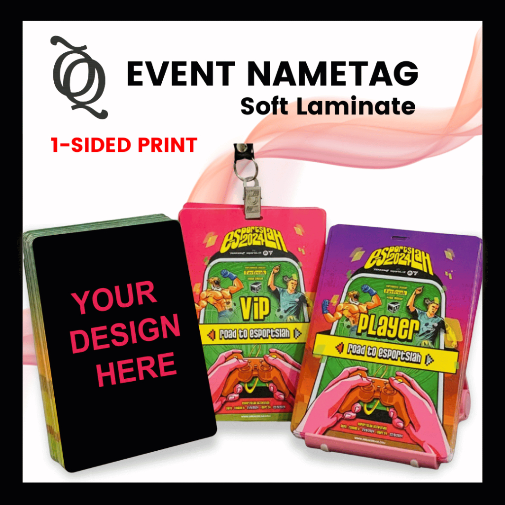 Custom Soft Laminate Event Name Tags | Personalized Tag for Seminars, Conferences, Parties, Corporate Events | Nametags