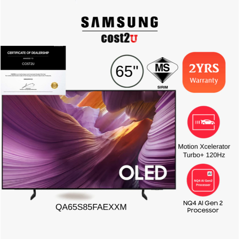 Samsung 55/65" S90D/S85F/S90F OLED 4K Smart AI TV |  QA65S90DA QA65S85FAE QA55S90FA QA65S90FAE QA55S85FAE Television