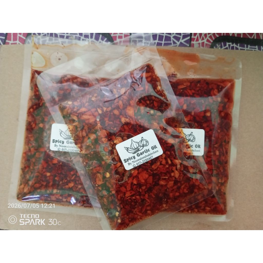Spicy Garlic Oil Travel pak