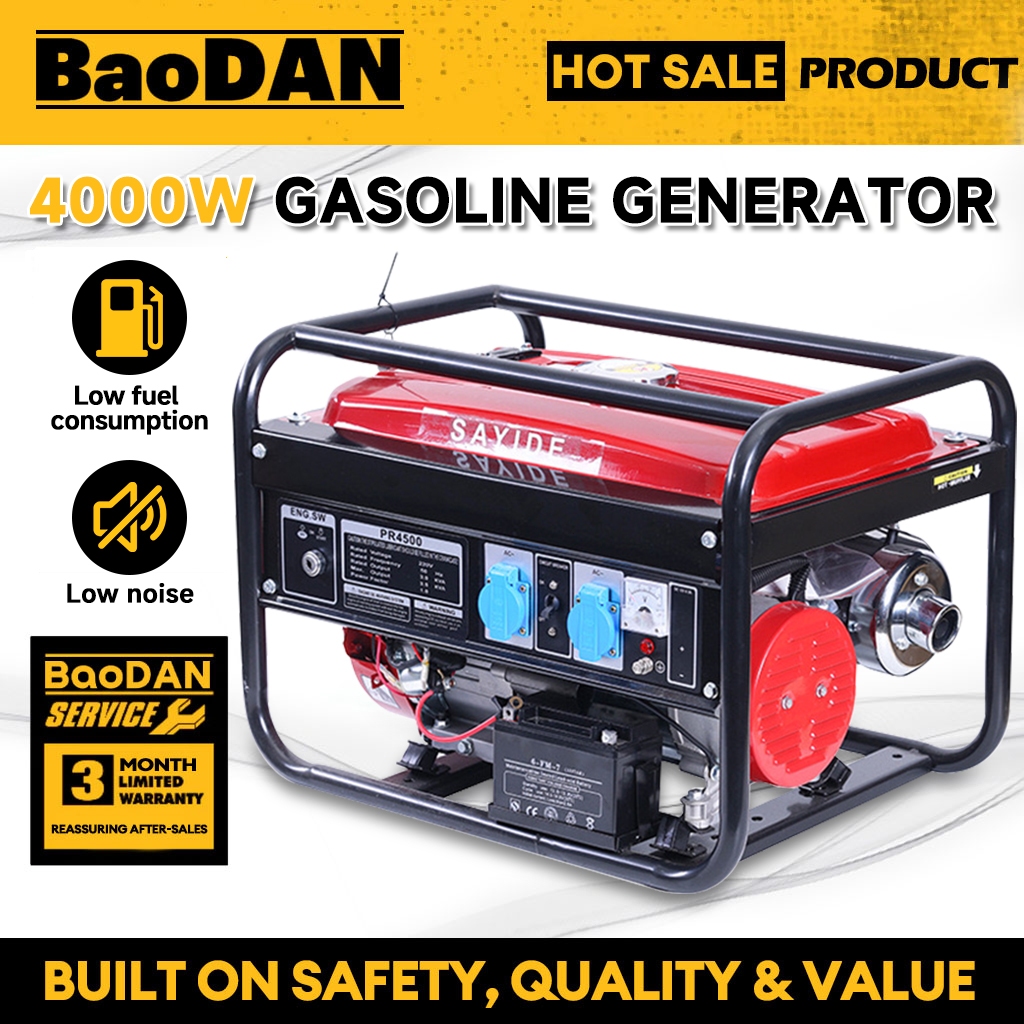 Gasoline Generator 4-stroke Portable 4000W High Power Generator Generator Household Outdoor Generator High quality