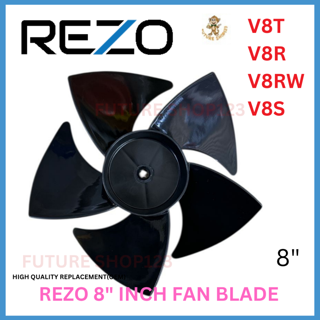 Rezo Blade V8T / V8R / V8RW /V8S 8" Wall Fan Remote Control / Stand Fan / Table fan BLADE