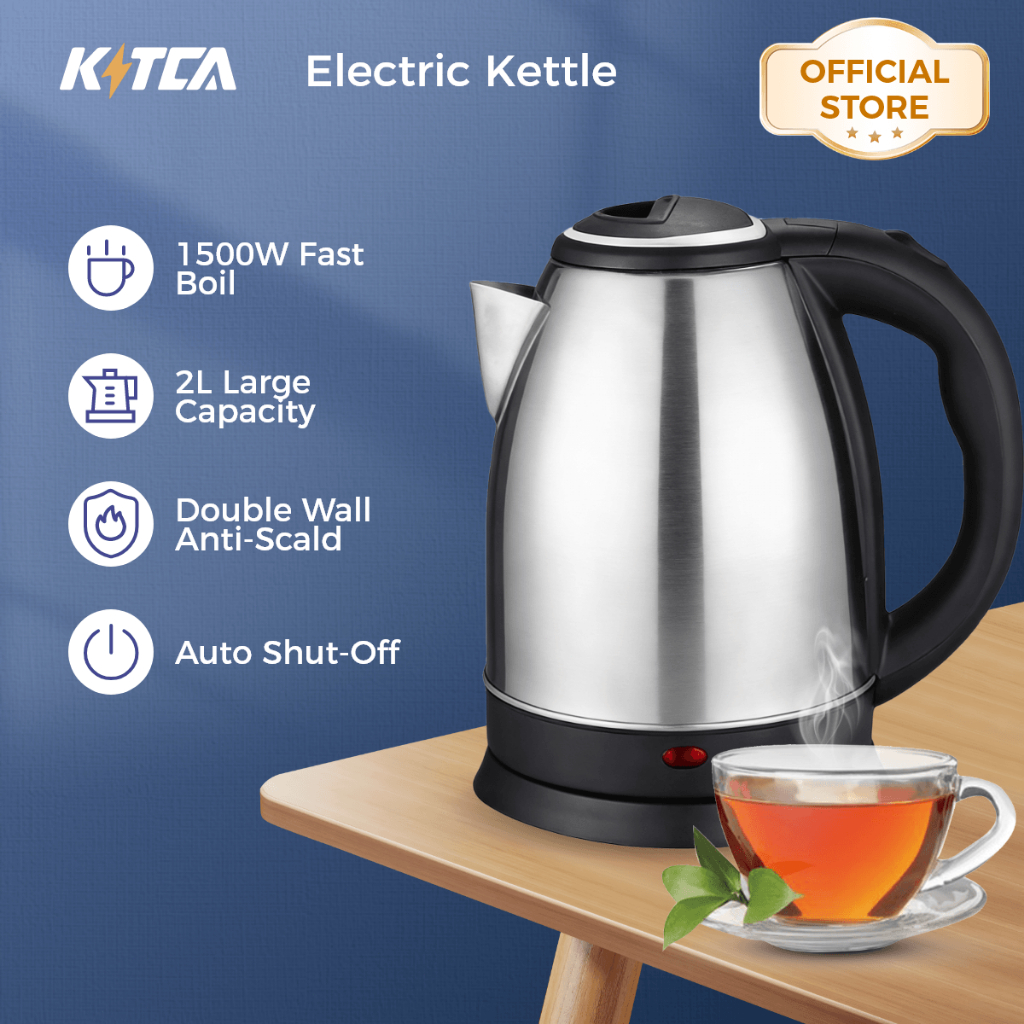 [KITCA] 304 Stainless Steel Electric Kettle 2L | Keep Warm & Auto Cut-Off | Tea Maker & Hot Water Jug
