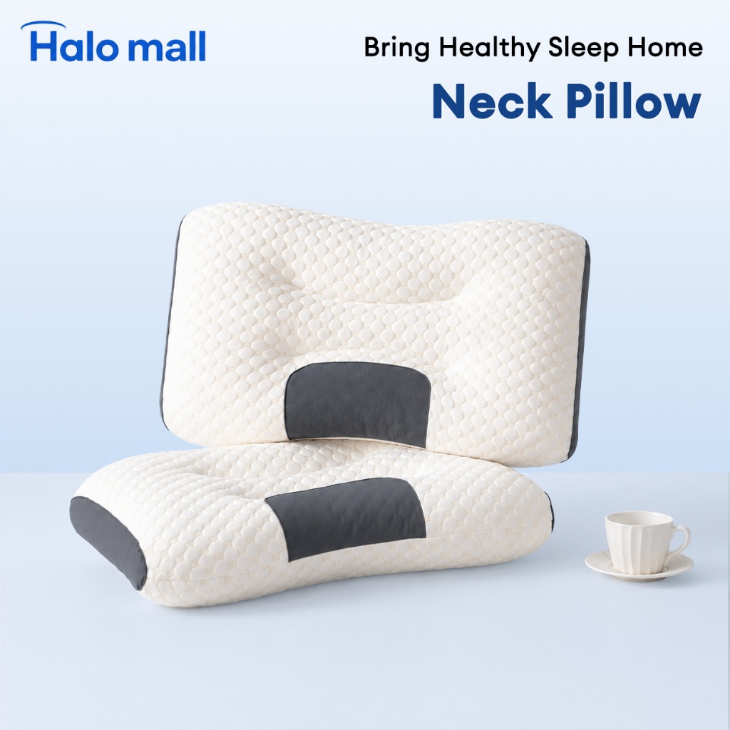 Neck Pillow New Upgrade Honeycomb Knit Surface Neck Pain Relief Pillow Support Bantal 枕头