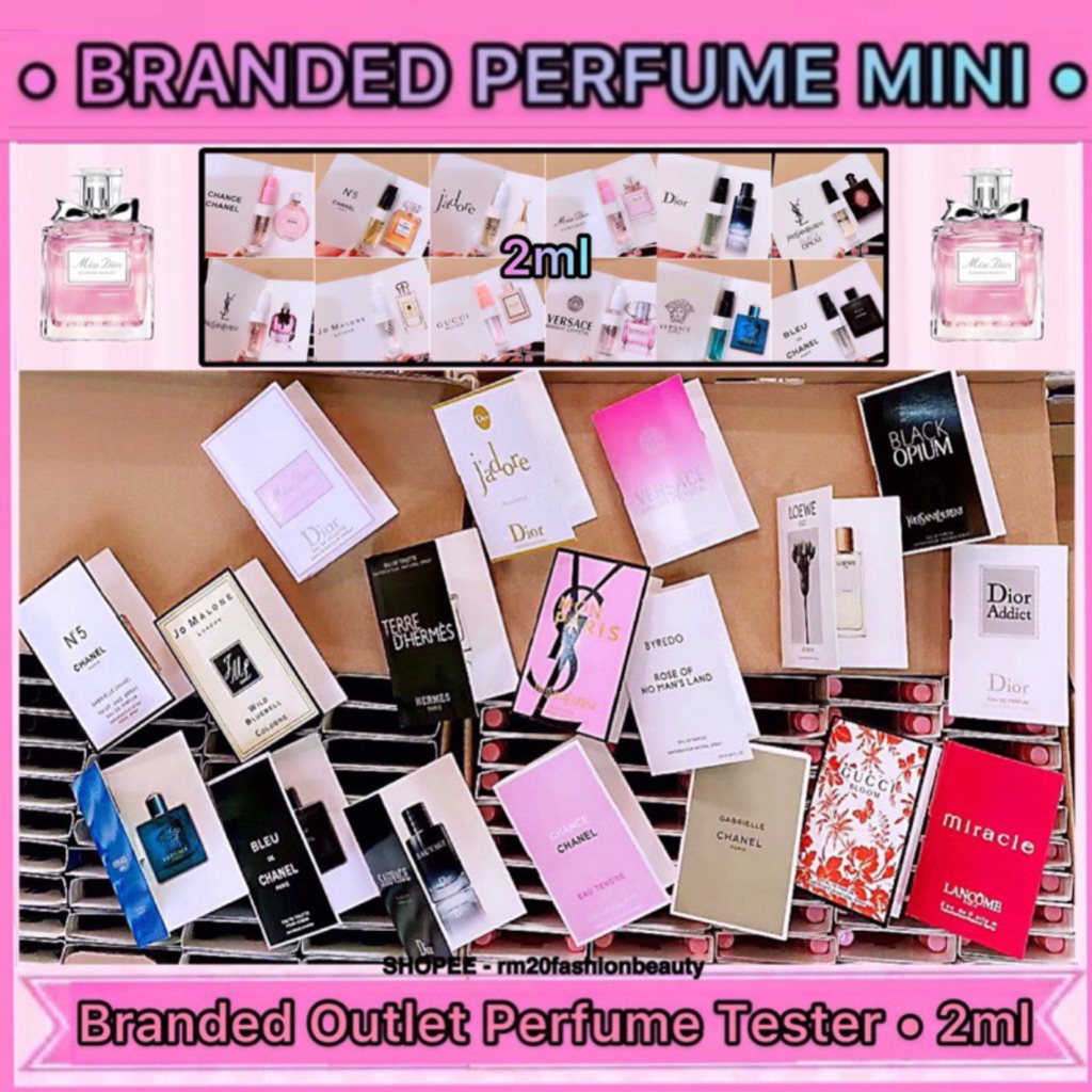 PERFUME • 2ml BP-1 Branded Outlet Perfume Tester Mini Sample Fragrance For Him Her (男女香水小样试用装) minyak wangi