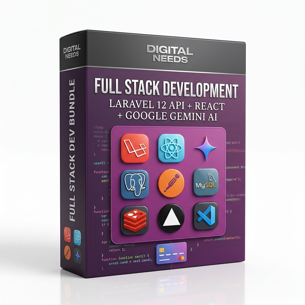 Full Stack Web Development Laravel 12 API React JS Google Gemini AI Integration Project and Complete Source Code