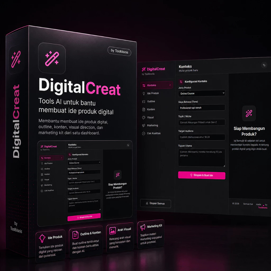 DigitalCreat AI - Professional AI Digital Product Creator Tool - Generate Ebooks, Courses, Worksheets, Marketing