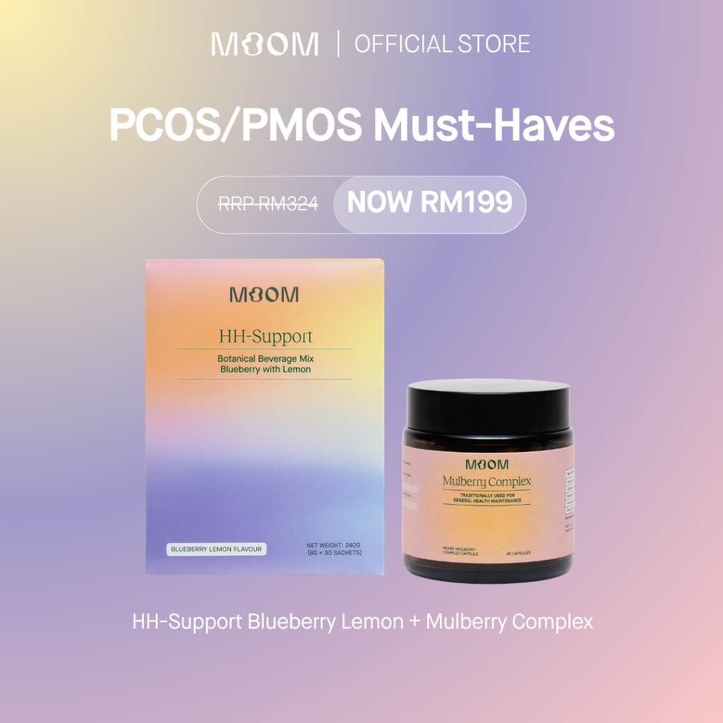 Moom Health™ RM199 Deal | PCOS/PMOS Must Haves - Hormonal Balance, Fertility, and Natural Metabolic Support (2x30s)