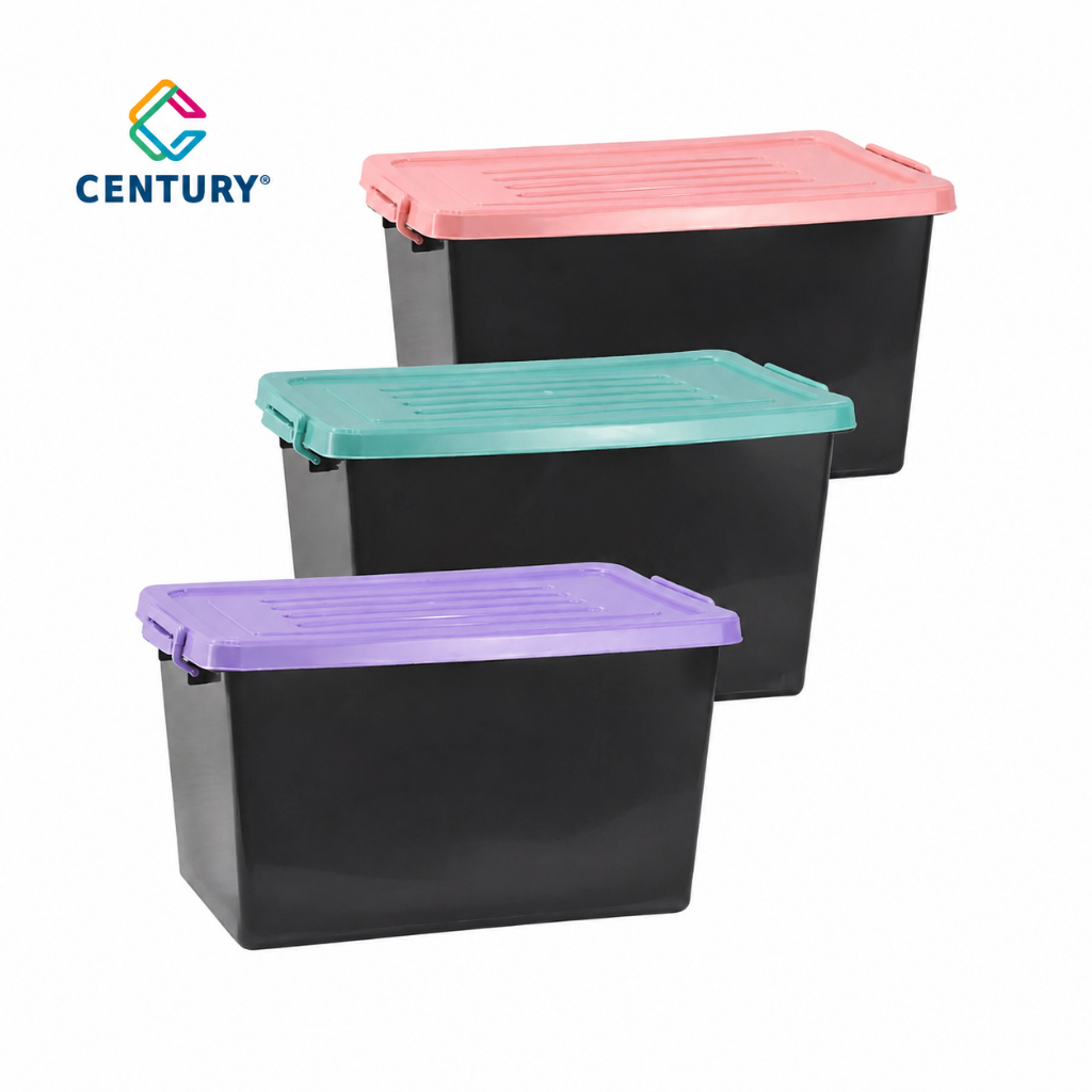 Century Storage Box 38L Multipurpose Box Plastik Bekas Simpanan Kotak Penyimpanan Serbaguna 38Liter 7886 7886SC 7886BC