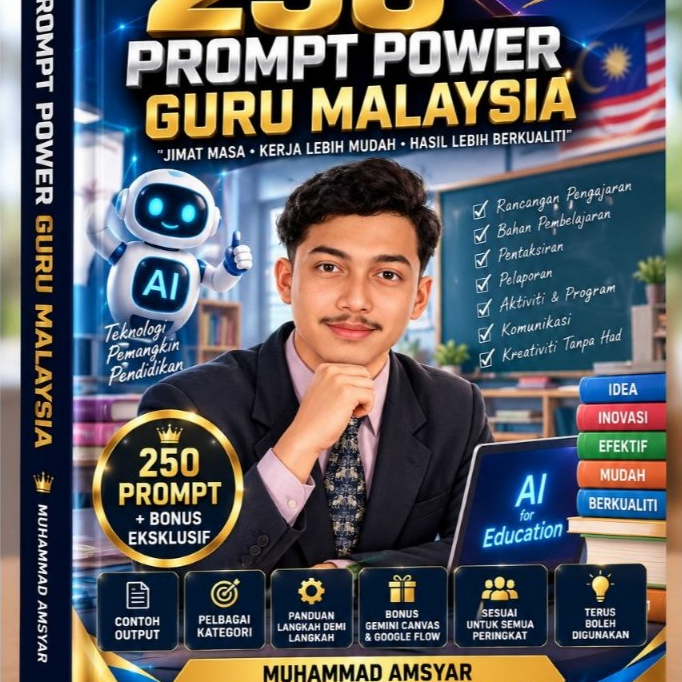 Panduan Menggunakan AI KHAS untuk GURU  dan tersedia 250 PROMPT POWER GURU MALAYSIA
