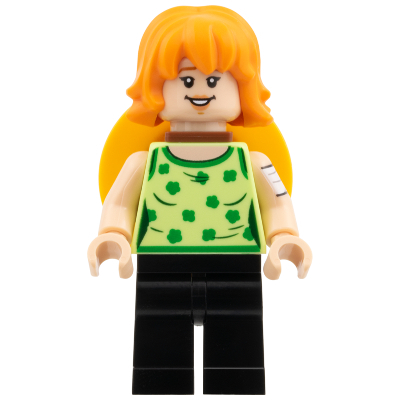 LEGO OP010 One Piece 75638  : Nami Minifigure - Yellowish Green Top, Straw Hat on Back
