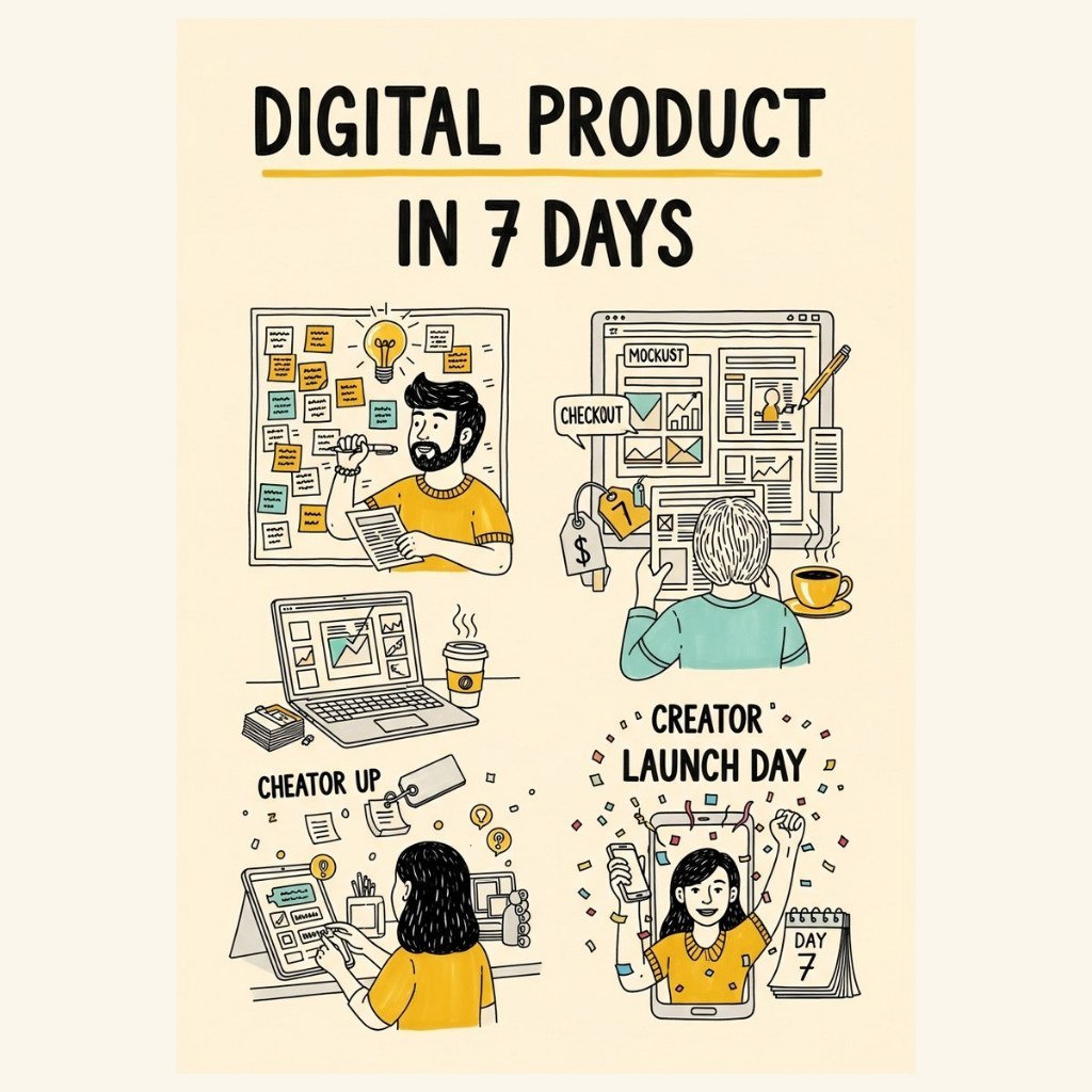 Ebook How to Build and Sell Your First Digital Product in 7 Days (PDF, English)