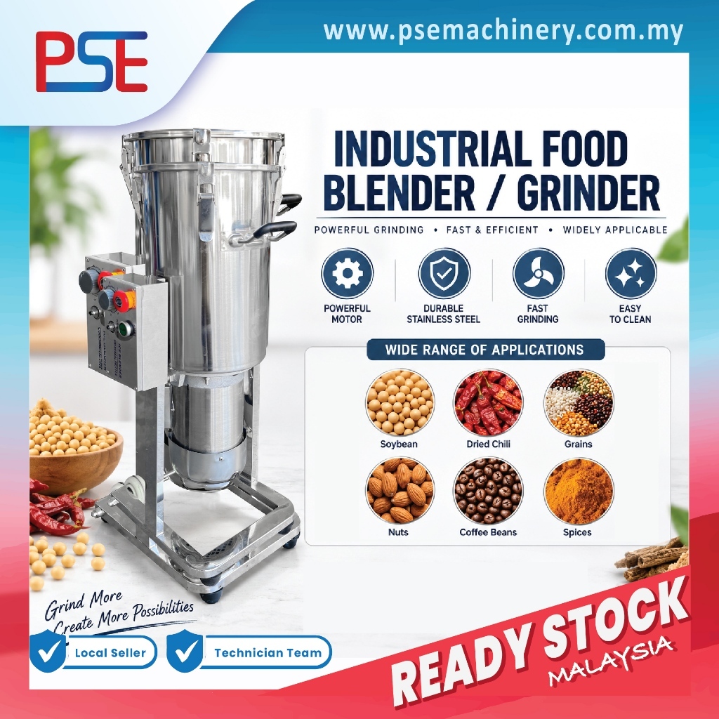 Mesin Pengisar Cili Commercial Sambal Blender Food Chopper Bawang Paste Processor 18Liter