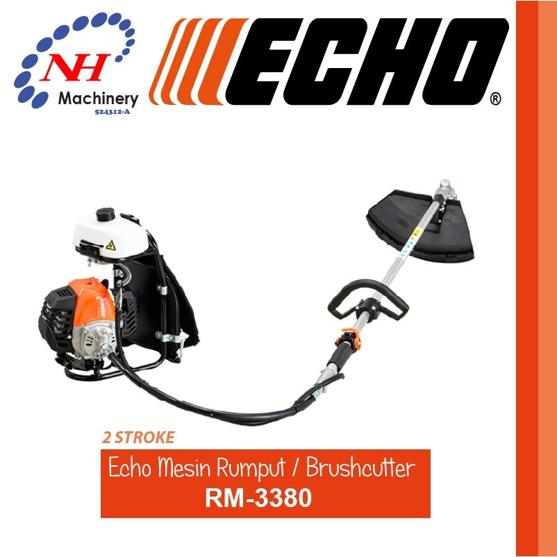 ECHO RM-3380 - PETROL BACKPACK BRUSHCUTTER (2 STROKE)