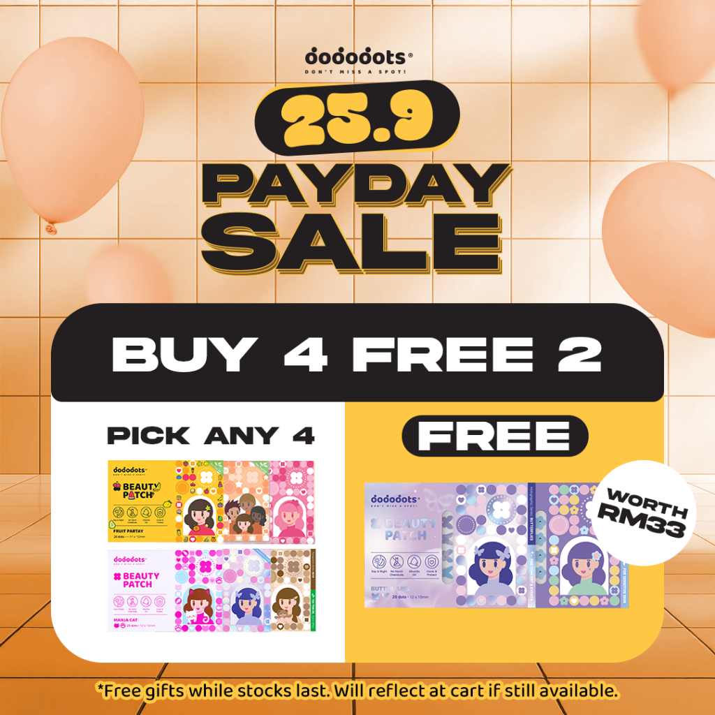 [BUY 4 FREE 2] Dododots Pimple Patches - All Products | Asia's No.1 Clinical-Grade Hydrocolloid Acne Patch w TeaTreeOil
