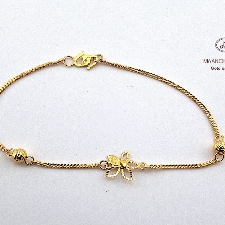 2.04GM-916 GOLD FANCY BRACELET-916 FANCY BRACELET-916 INDIAN FANCY BRACELET-916 LADIES FANCY BRACELET-MAANOH PATHER