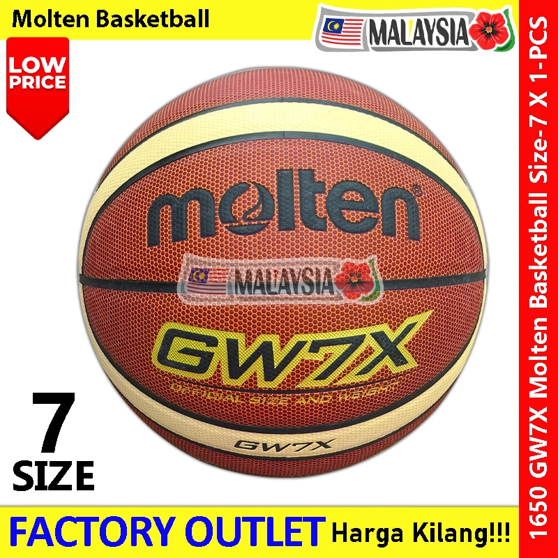 Molten Basketball GW7X Bola Keranjang Molten Official Size:7 100% Genuine #1650 #GW7X #Molten #FIBA 