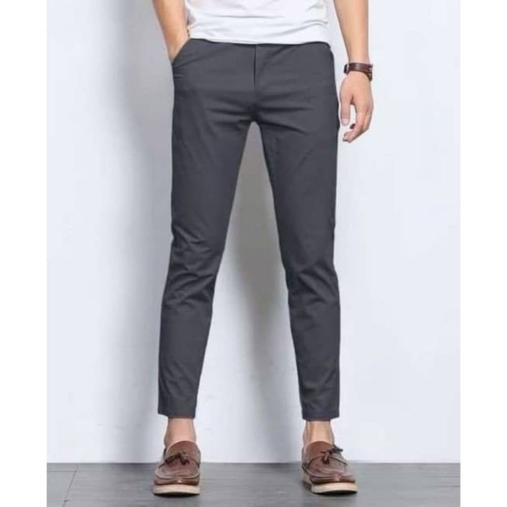 Seluar Slack Panjang Lelaki Men's Long Casual Slim Fit Chino Long Pant Cotton Good Quality ?