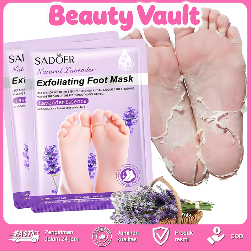 【STOK MALAYSIA】Sadoer Masker Kaki Exfoliating | Hapus Kulit Mati Bau & Perawatan Lembut | Kaki Putih Berseri